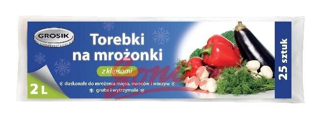 Jan maisto šaldymo maišeliai, 2L, 25 vnt kaina ir informacija | Kepimo indai, popierius, formos | pigu.lt