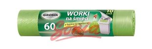 Sarantis Jan Need Grosik для мусора с лентой 60 л 1op-10 PCS цена и информация | Мусорные пакеты | pigu.lt