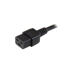 Matinimo kabelis Manhattan IEC320 C14/C19 10A 2M, juodas kaina ir informacija | Kabeliai ir laidai | pigu.lt
