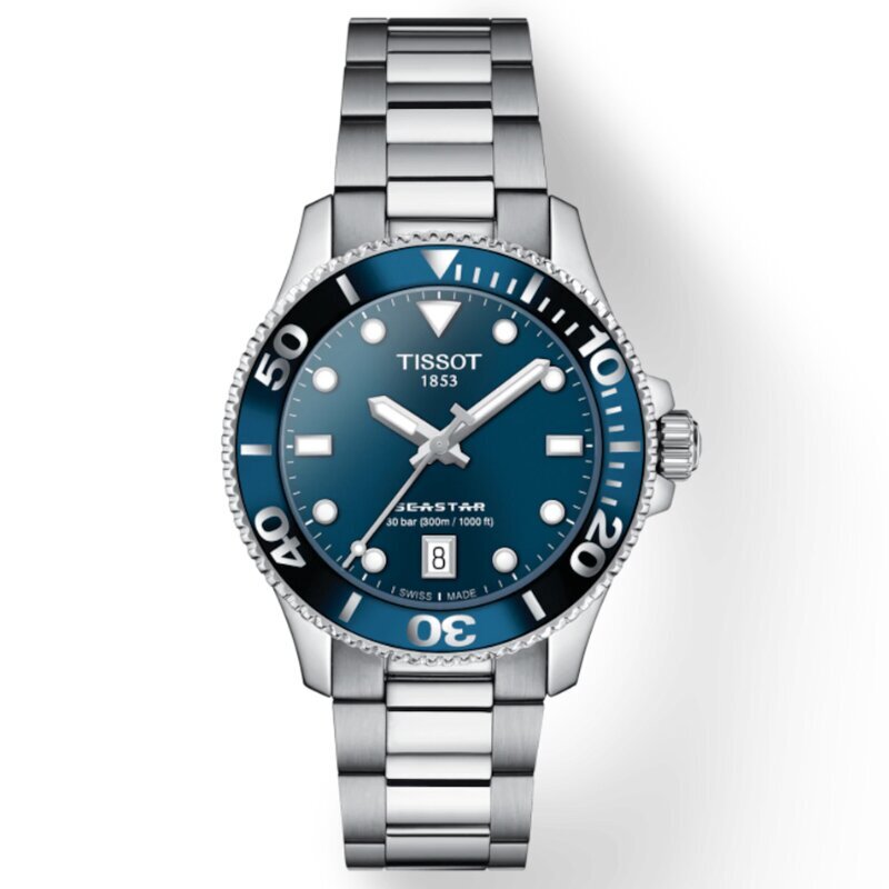 Moteriškas laikrodis Tissot SEASTAR 1000 T120.210.11.041.00 kaina ir informacija | Moteriški laikrodžiai | pigu.lt