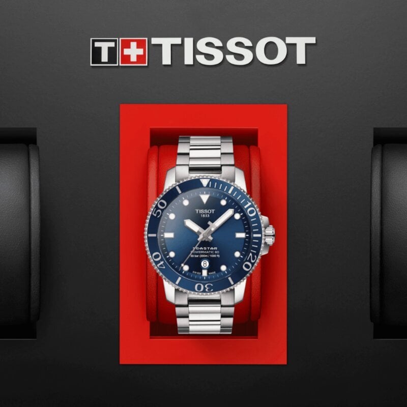 Vyriškas laikrodis Tissot Seastar 1000 Powermatic 80 T120.407.11.041.03 kaina ir informacija | Vyriški laikrodžiai | pigu.lt