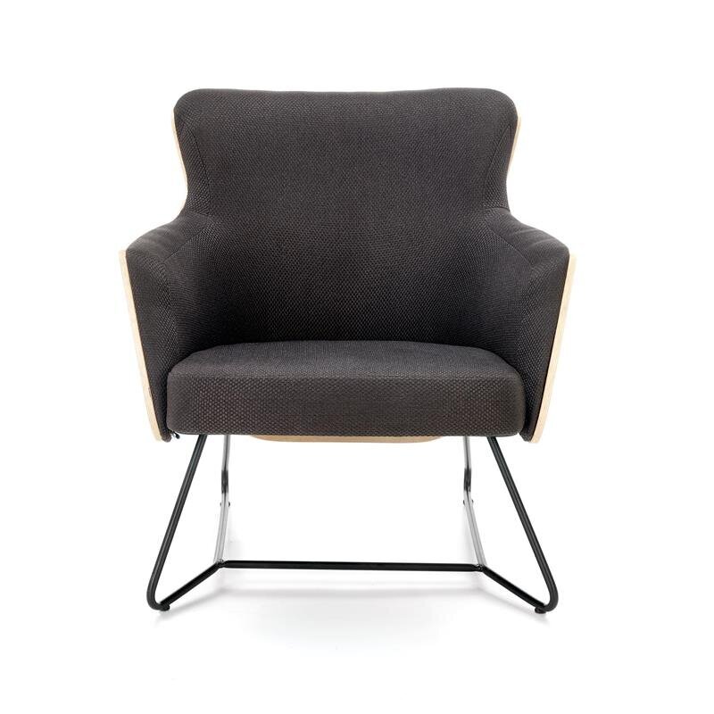 Fotelis Halmar Chillout, juodas/rudas kaina ir informacija | Svetainės foteliai | pigu.lt