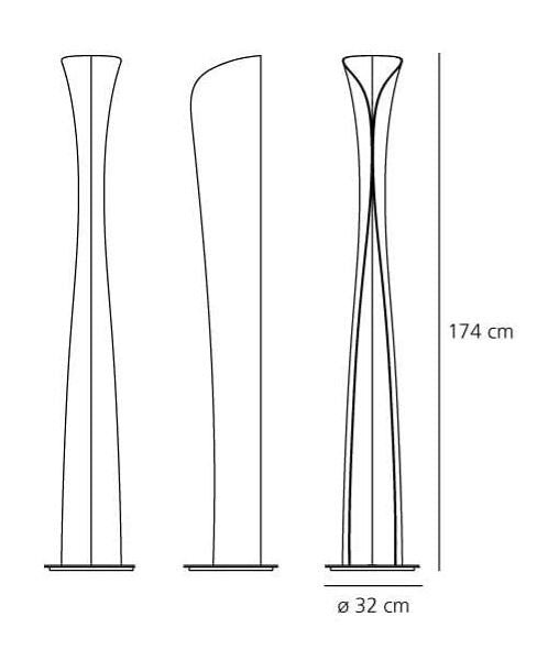 Artemide By Karim Rashid Cadmo 13868020A Toršeras цена и информация | Toršerai | pigu.lt