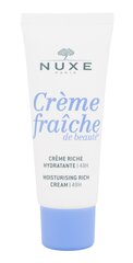 Увлажняющий крем для сухой кожи лица Nuxe Creme Fraiche, 30 мл цена и информация | Кремы для лица | pigu.lt