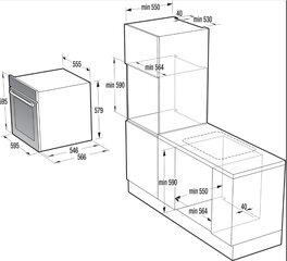 Gorenje BOP798S37BG цена и информация | Духовки | pigu.lt