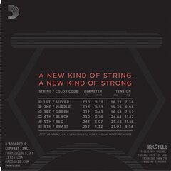 Струны для электрогитары D'Addario NYXL1052 цена и информация | Принадлежности для музыкальных инструментов | pigu.lt