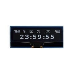 2.23” 128x32px OLED ekranas, SPI/I2C, juodas/baltas, skirtas Raspberry Pi Pico, Waveshare 19750 цена и информация | Электроника с открытым кодом | pigu.lt