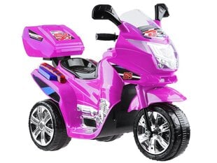 Электрический мотоцикл со светодиодными фарами, розовый цена и информация | Электромобили для детей | pigu.lt