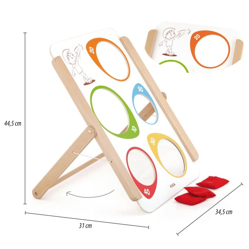 Arkadinis medinis žaidimas Throwing Sandbags kaina ir informacija | Žaislai berniukams | pigu.lt