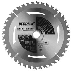 Pjovimo diskas Dedra 165x16x1,1x1,6mm, 1 vnt. kaina ir informacija | Mechaniniai įrankiai | pigu.lt