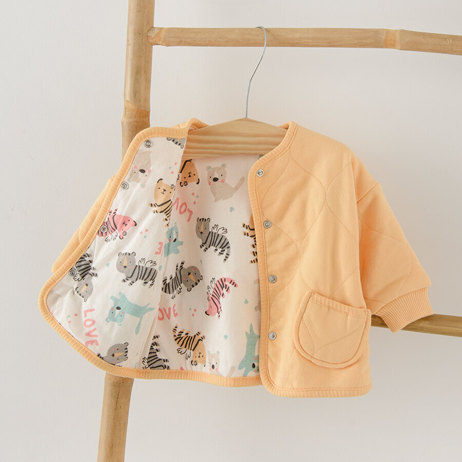 Cool Club dvipusis megztinis mergaitėms, CNG2500342 kaina ir informacija | Megztiniai, bluzonai, švarkai kūdikiams | pigu.lt