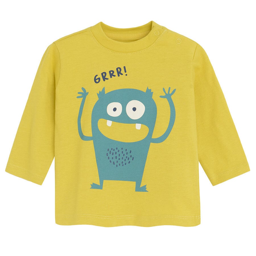 Cool Club marškinėliai berniukams CCB2503348, geltoni kaina ir informacija | Marškinėliai berniukams | pigu.lt