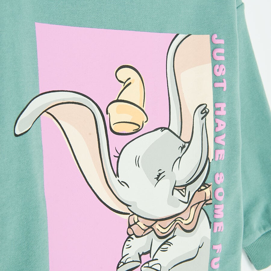 Cool Club megztinis mergaitėms Dumbo LCG2510415, žalias kaina ir informacija | Megztiniai, bluzonai, švarkai mergaitėms | pigu.lt