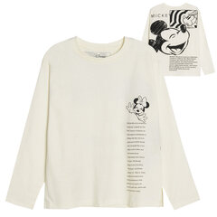 Cool Club marškinėliai ilgomis rankovėmis mergaitėms Peliukas Mikis (Mickey Mouse), LCG2522600 kaina ir informacija | Marškinėliai mergaitėms | pigu.lt