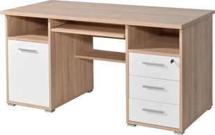 Письменный стол Germania Desk 0484, коричневый/белый цена и информация | Компьютерные, письменные столы | pigu.lt