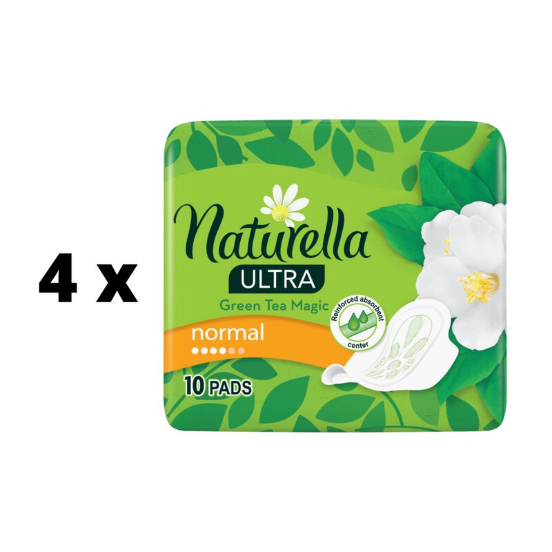 Higieniniai paketai Naturella Ultra Normal Green Tea, 10 vnt. x 4 vnt. kaina ir informacija | Tamponai, higieniniai paketai, įklotai | pigu.lt