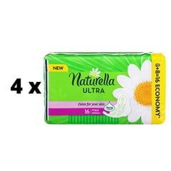 Гигиенические пакеты NATURELLA Super Plus, 16 шт. х 4 шт., упаковка цена и информация | Тампоны, гигиенические прокладки для критических дней, ежедневные прокладки | pigu.lt
