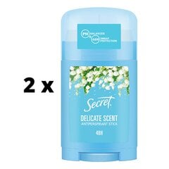 Moteriškas pieštukinis antiperspirantas secret Delicate, 40ml x 2 vnt. kaina ir informacija | Dezodorantai | pigu.lt