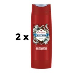 Dušo gelis Old spice Wolf Thorn, 400 ml, 2 vnt. kaina ir informacija | Dušo želė, aliejai | pigu.lt