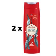 Dušo gelis Old spice Deep Sea, 400ml, 2 vnt. kaina ir informacija | Dušo želė, aliejai | pigu.lt