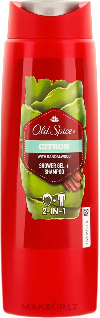 Dušo gelis Old spice Citron, 250 ml, 3 vnt. kaina ir informacija | Dušo želė, aliejai | pigu.lt