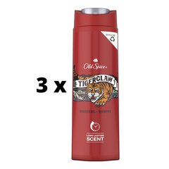 Dušo gelis Old spice Tiger Claw, 400 ml, 3 vnt. kaina ir informacija | Old Spice Kvepalai, kosmetika | pigu.lt