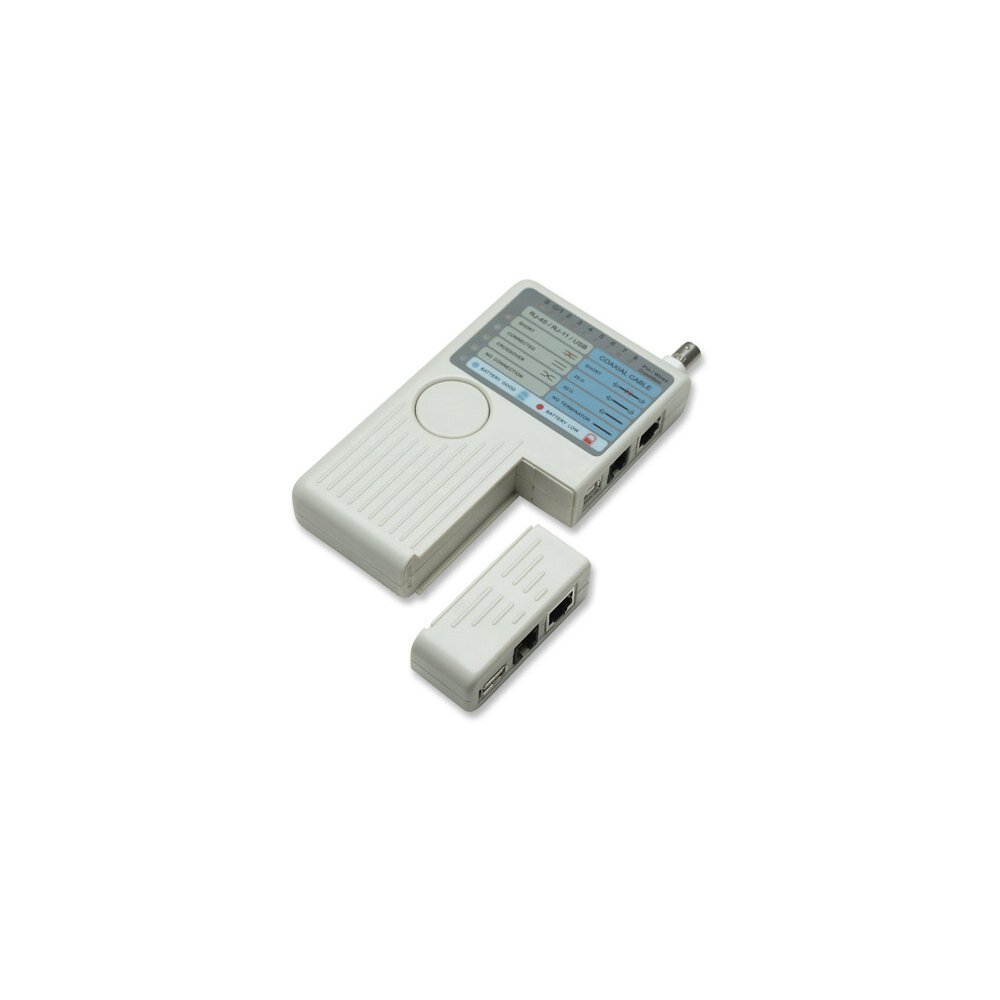 Kabelių testeris Intellinet RJ-11, RJ-45, USB, BNC kaina ir informacija | Komponentų priedai | pigu.lt
