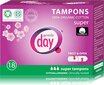 Tamponai Gentle Day Super, 18 vnt. цена и информация | Tamponai, higieniniai paketai, įklotai | pigu.lt