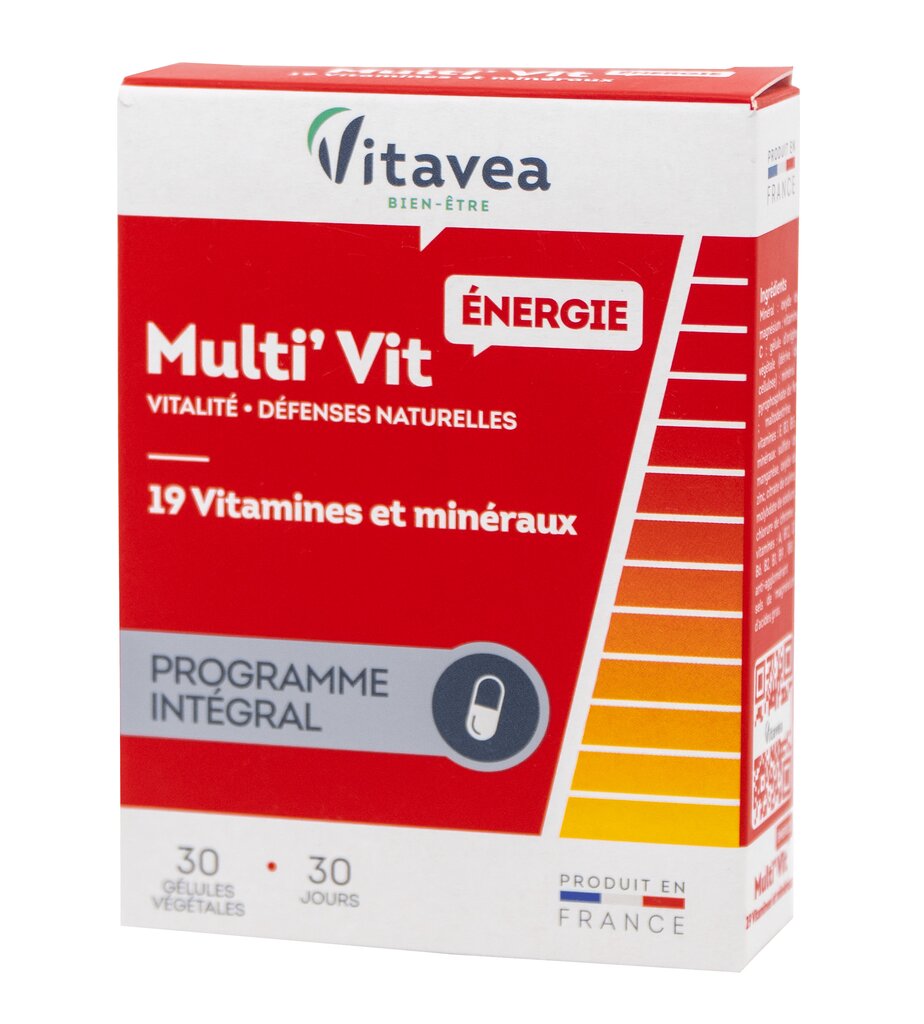 Maisto papildas Vitavea 12 vitaminų ir 7 mikroelementai, 30 kapsulių kaina ir informacija | Vitaminai, maisto papildai, preparatai gerai savijautai | pigu.lt