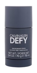 Карандашный дезодорант Calvin Klein Defy для мужчин, 75 мл цена и информация | Дезодоранты | pigu.lt