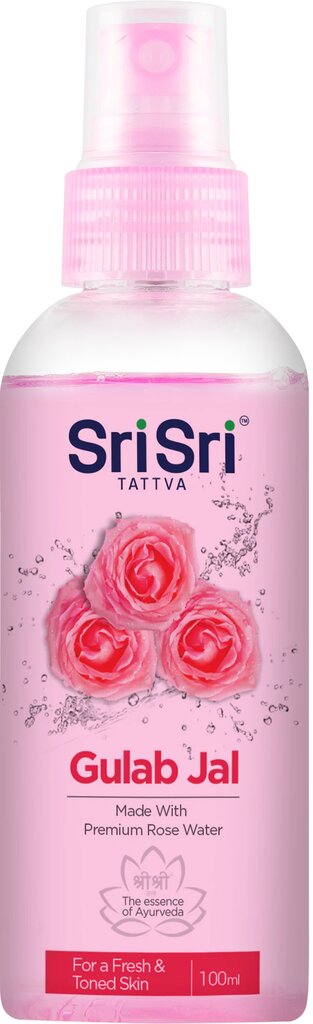 Rožių vanduo Gulab Jal Sri Sri Tattva, 100ml kaina ir informacija | Veido prausikliai, valikliai | pigu.lt