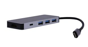 Разветвитель USB-C 6в1 цена и информация | Адаптеры, USB-разветвители | pigu.lt