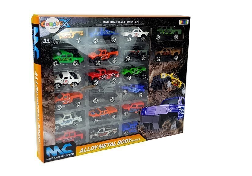 Visureigių automobilių rinkinys berniukams Lean Toys, 20 vnt. цена и информация | Žaislai berniukams | pigu.lt