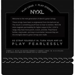 Stygos elektrinei gitarai D'Addario NYXL0946 kaina ir informacija | Priedai muzikos instrumentams | pigu.lt