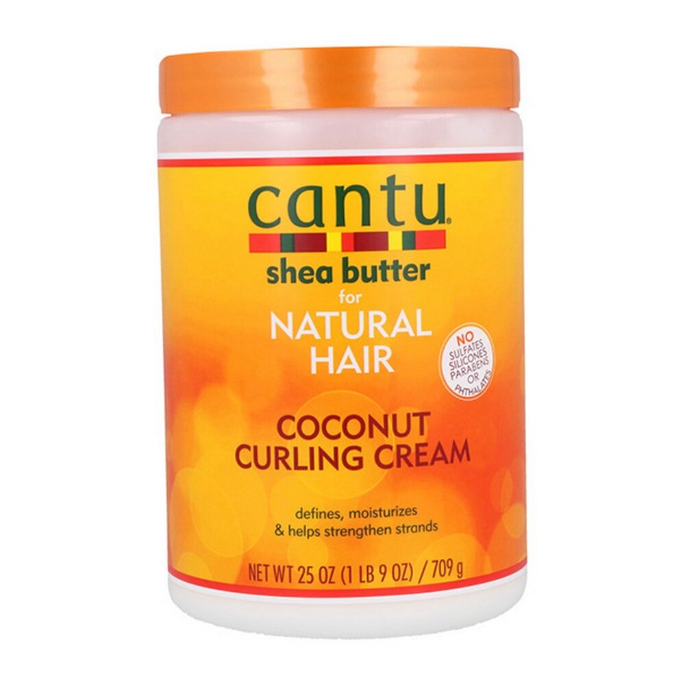 Formuojamasis kremas Cantu Butter Natural Hair Coconut Curling Crema, 709 g цена и информация | Priemonės plaukų stiprinimui | pigu.lt