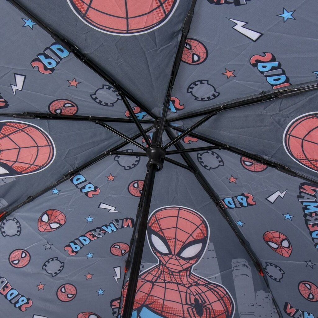 Sulankstomas skėtis Spiderman Pilka (Ø 92 cm) цена и информация | Aksesuarai vaikams | pigu.lt