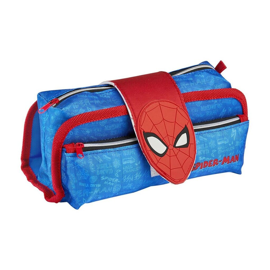 Mokyklinis dėklas Spiderman Mėlyna (22 x 12 x 7 cm) цена и информация | Kanceliarinės prekės | pigu.lt