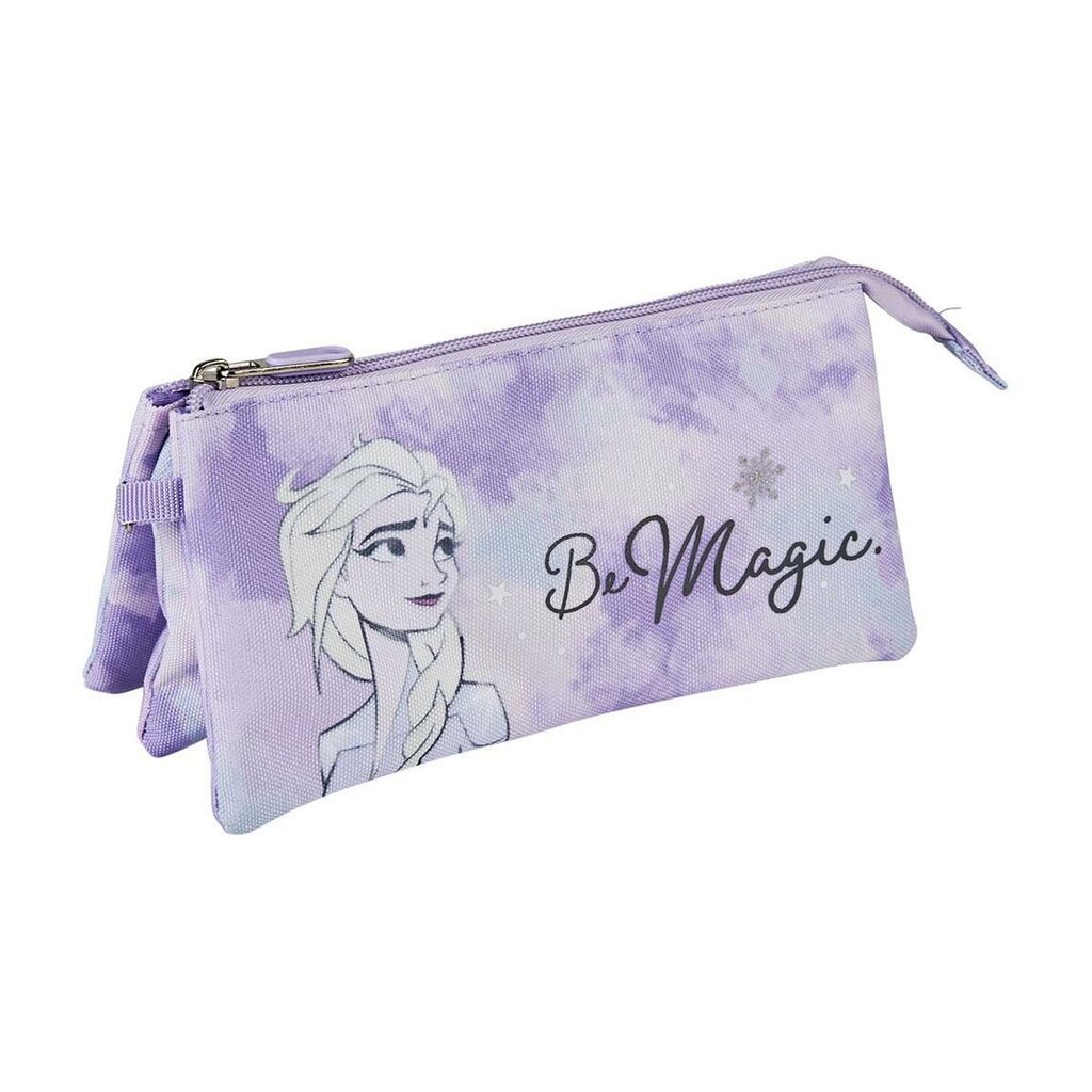 Mokyklinis dėklas Frozen Be Magic, alyvinė (11,5 x 2 x 22,5 cm) kaina ir informacija | Kanceliarinės prekės | pigu.lt