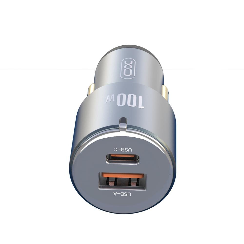 XO car charger CC47 PD QC 3.0 100W 1x USB 1x USB-C kaina ir informacija | Krovikliai telefonams | pigu.lt