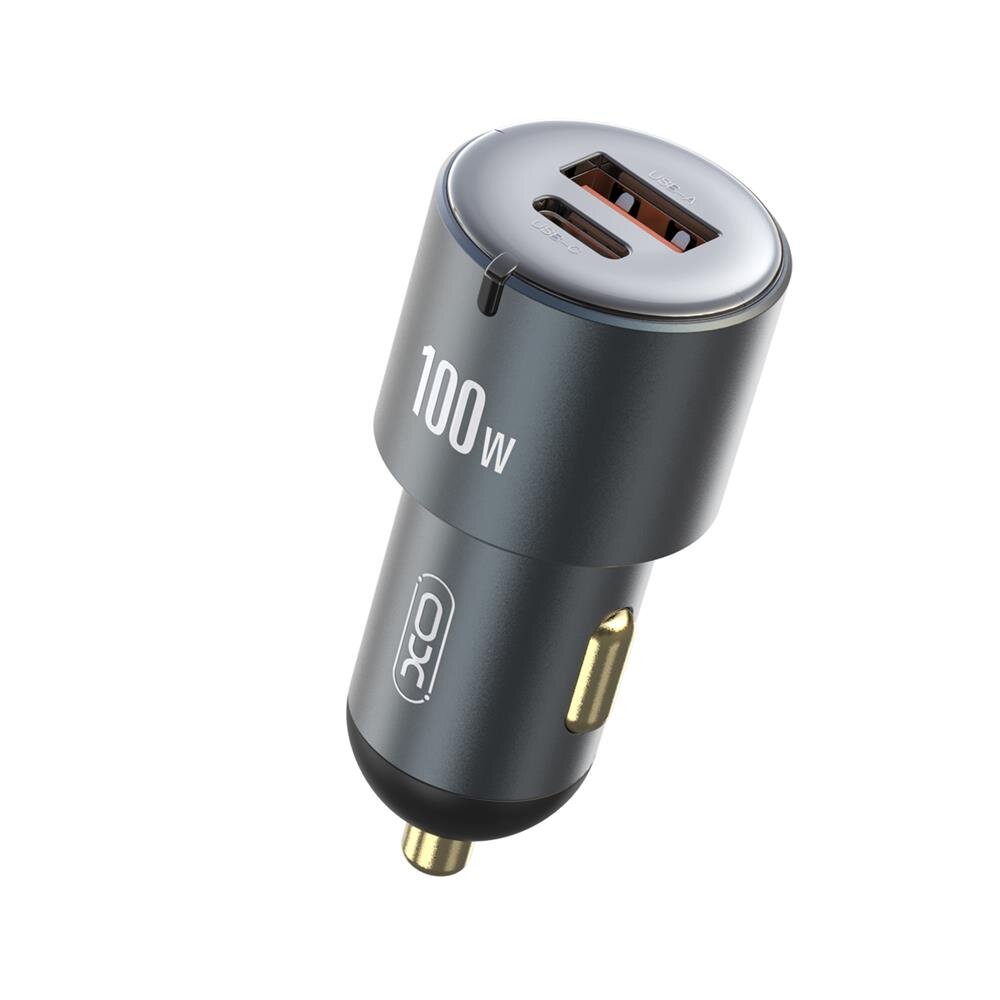 XO car charger CC47 PD QC 3.0 100W 1x USB 1x USB-C kaina ir informacija | Krovikliai telefonams | pigu.lt