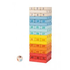 Stalo žaidimas Classic World Deluxe Colourful Tower Game, 55 vnt. kaina ir informacija | Stalo žaidimai, galvosūkiai | pigu.lt