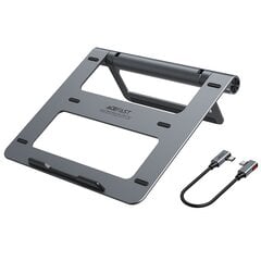 Acefast HUB multifunctional USB Type C laptop stand - 2x USB 3.2 Gen 1 (3.0, 3.1 Gen 1) / TF, SD / HDMI 4K @ 60Hz / RJ45 1Gbps / PD 3.0 100W (20V / 5A) gray (E5 space gray) цена и информация | Охлаждающие подставки и другие принадлежности | pigu.lt