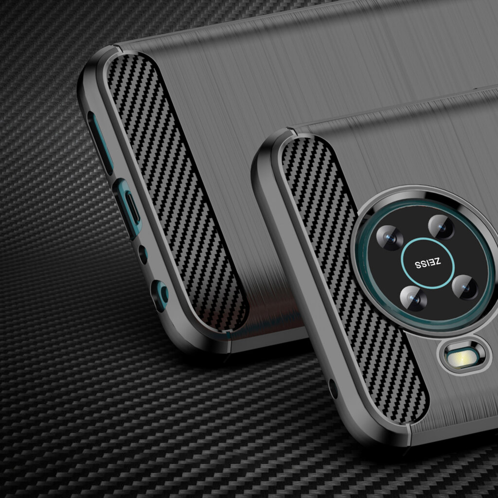 Hurtel Carbon Case skirtas Nokia X100, juodas цена и информация | Telefono dėklai | pigu.lt