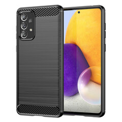 Чехол Hurtel Carbon для Samsung Galaxy A73, чёрный цена и информация | Чехлы для телефонов | pigu.lt