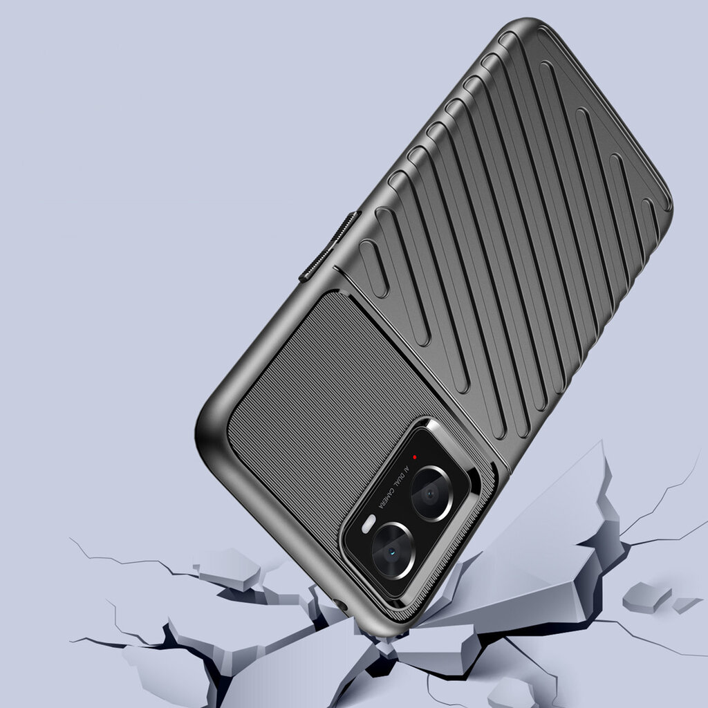 Hurtel Thunder Case skirtas Oppo A76 / Oppo A36 / Realme 9i, juodas kaina ir informacija | Telefono dėklai | pigu.lt