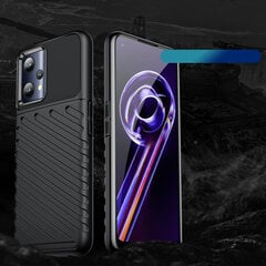 Чехол Hurtel Thunder для Realme 9 Pro, чёрный цена и информация | Чехлы для телефонов | pigu.lt