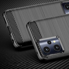 Чехол Hurtel Carbon для Realme 9 Pro, чёрный цена и информация | Чехлы для телефонов | pigu.lt