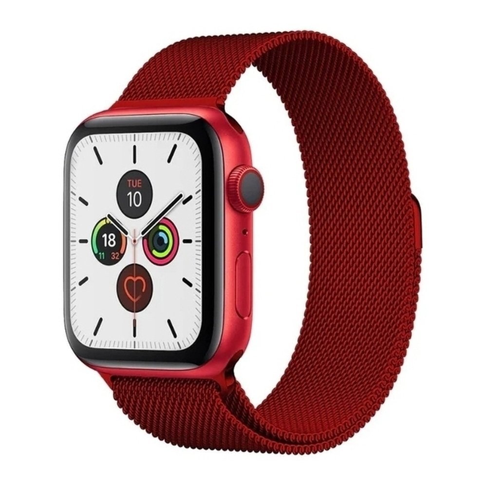 Magnetic Watch Strap Red kaina ir informacija | Išmaniųjų laikrodžių ir apyrankių priedai | pigu.lt