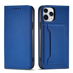 Hurtel Magnet Card Case skirtas iPhone 12 Pro, mėlynas kaina ir informacija | Telefono dėklai | pigu.lt