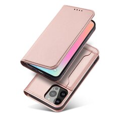 Hurtel Magnet Card Case skirtas iPhone 13, rožinis kaina ir informacija | Telefono dėklai | pigu.lt